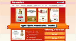 Desktop Screenshot of jayamaids.com